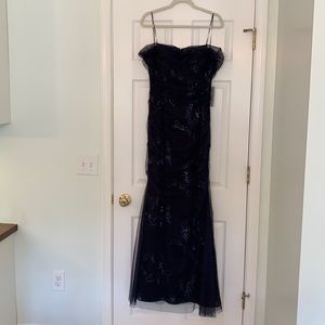 Navy Teri Jon Mother of the Bride gown